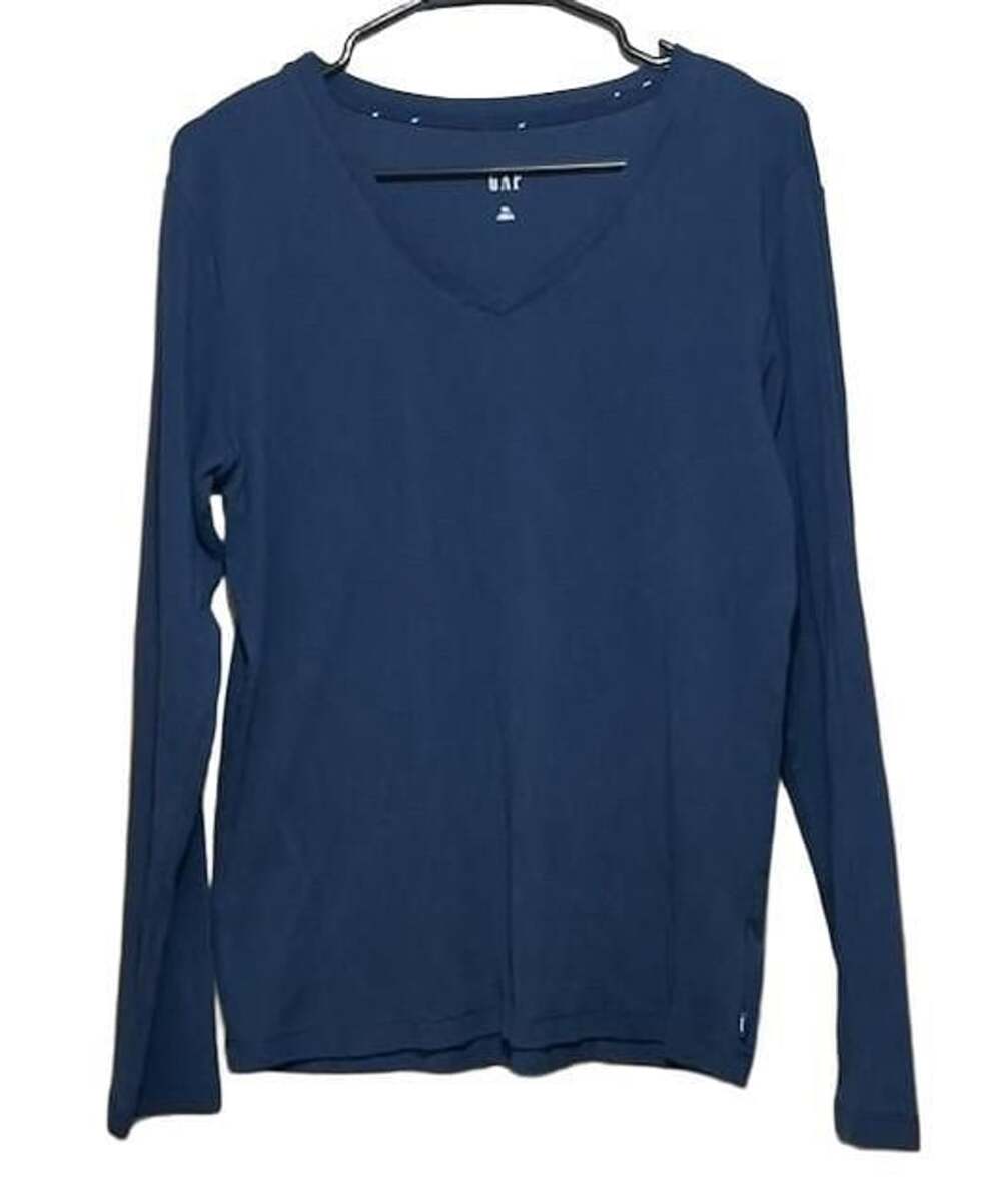 Gap Pajama Set Size XL Blue Star Print Long Sleeve V-Neck